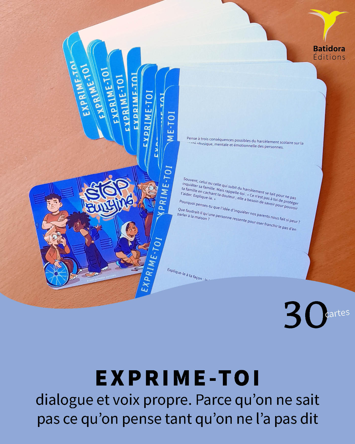 STOP Bullying édition française — 133 cartes contre le harcèlement