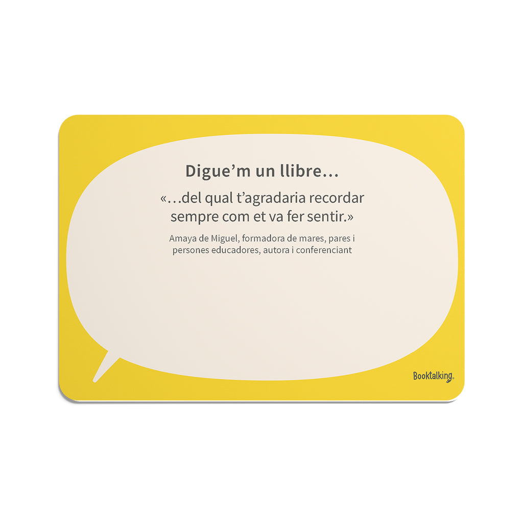 Booktalking — Cartes que converteixen els llibres en conversa