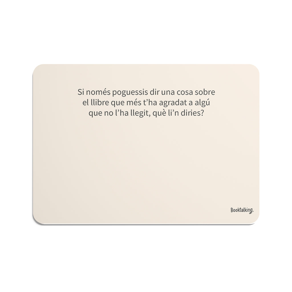 Booktalking — Cartes que converteixen els llibres en conversa